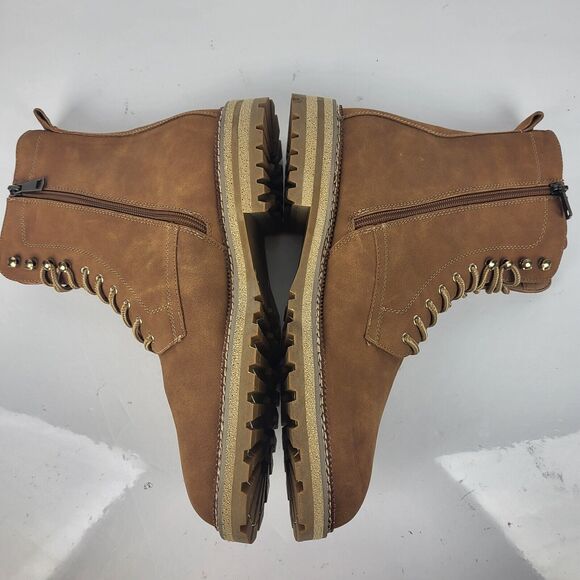 Madden Men's M-elvann Combat Boot Tan Brown Size 12 - Picture 7 of 14